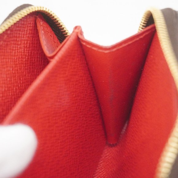 Louis Vuitton Wallet Damier Portefeuille Lou N60500 Red Ebene Ladies - Picture 10 of 15